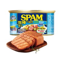 SPAM 世棒 午餐肉罐头猪肉含量90%即食火腿198g*2手抓饼搭档火锅食材即烧烤 清淡*2罐