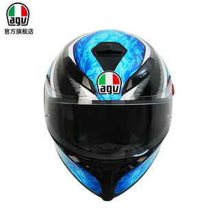 AGV 爱吉威 K5 S摩托车头盔全盔赛车跑盔双镜片男女防雾机车装备