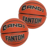 AND1 恩狄万 Fantom 橡胶篮球和泵 - 官方尺寸街头球,适合室内和室外篮球游戏