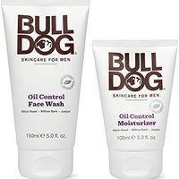 BULL DOG Bulldog 男士护肤和*控油入门套件,带控油保湿霜