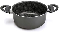 Alluflon 传统意大利砂锅，铝，黑色，22 厘米