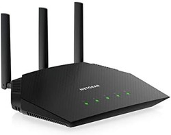 NETGEAR 美国网件 4-Stream WiFi 6 路由器（R6700AX）– AX1800无线速度（至高1.8 Gbps）| 1,500 平方英尺覆盖范围