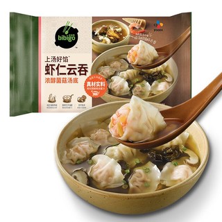 bibigo 必品阁 虾仁菌汤上汤云吞 234g 约20只 早餐夜宵 馄饨