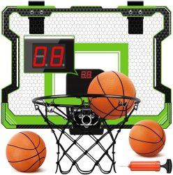 海外室内迷你篮球框门门上篮球框室内儿童小号篮球框带4个球