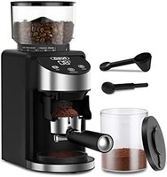 Gevi Burr 咖啡研磨机,可调节磨毛机,带 35 种精确研磨设置,适用于浓缩咖啡