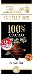 Lindt 瑞士莲 Chocolate EXCELLENCE 100% 可可