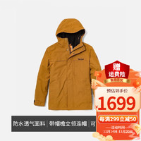 添柏岚（Timberland）添柏岚冲锋衣男秋冬户外徒步登山抓绒三合一外套装防风夹克A696H 小麦色/A696HP47 XL/185