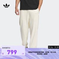 adidas阿迪达斯三叶草男装冬季宽松束脚运动裤IZ1523 乳白色 A/S