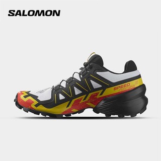 萨洛蒙（Salomon）萨洛蒙男女款越野跑鞋黑色运动户外抓地防滑SPEEDCROSS 6 男款黑色417440 宽鞋楦版本 8 (42)