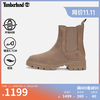 添柏岚（Timberland）女鞋切尔西鞋靴皮革增高A41EW A41EWW/灰褐色 39.5