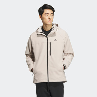 adidas阿迪达斯轻运动男装三合一加绒运动夹克外套IV7597 米色/黑色 A/3XL