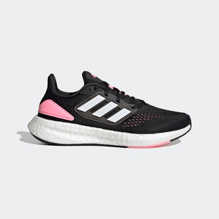 adidas阿迪达斯PUREBOOST 22 W女子随心畅跑舒适跑步运动鞋 黑/粉/白 42(260mm)