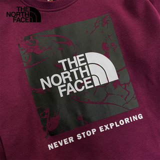 北面（The North Face）卫衣男女同款户外运动休闲针织套头衫|86Q0 I0H/红色 S/165