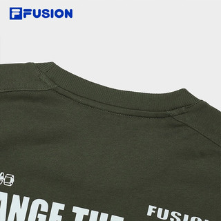 斐乐（FILA） FUSION潮牌男子针织套头衫2023冬时尚休闲百搭卫衣 冷耶绿-GN 180/100A/XL