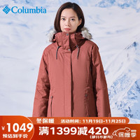 哥伦比亚 棉服女冬季外套户外防寒保暖热能科技 WL9480 679 L