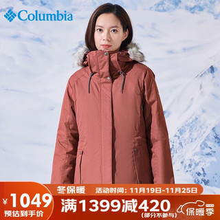 哥伦比亚 棉服女冬季外套户外防寒保暖热能科技 WL9480 679 L