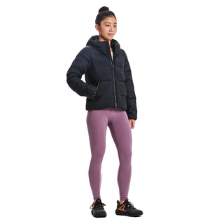 安德玛（UNDERARMOUR）秋冬ColdGear女子短款训练运动鸭绒羽绒服1378861 黑色001 S