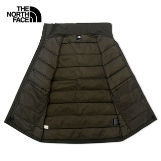 北面（The North Face）羽绒马甲男款户外保暖背心550蓬鹅绒填充防风防水|88R6 21L/绿色 XXL/185