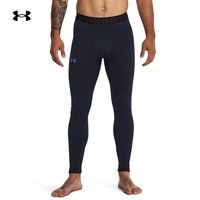 安德玛（UNDERARMOUR）秋冬RUSH ColdGear Seamless男子训练运动紧身裤1379284 深蓝色410 M
