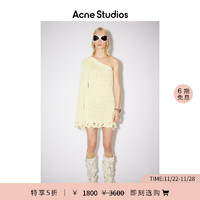 Acne Studios2022春夏女士不对称连衣裙 柠檬黄色 M