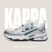                                                                                 KAPPA卡帕男女鞋老爹鞋女鞋子女百搭休闲鞋轻便软底运动鞋 08CJ-1006蒸汽灰/鹭羽白 44