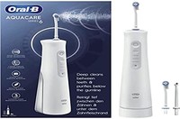 BRAUN 博朗 Oral-B 欧乐B AquaCare 6 无线口腔冲洗器,3 个备用喷嘴,牙齿间清洁器