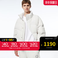 杰克·琼斯（JACK&JONES）2023冬商务休闲简约基础字母刺绣白鸭绒男士羽绒服223412060 C42岩灰色 165/88A/XS