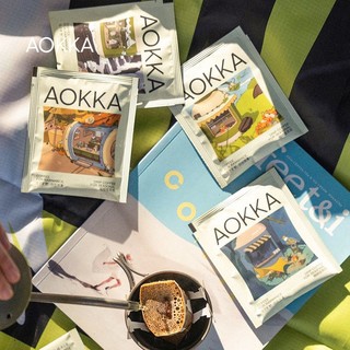 AOKKA/澳帝焙 aokka四季挂耳手冲黑咖啡 新鲜烘焙咖啡粉现磨 精品手冲美式12片