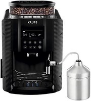 KRUPS 克鲁伯 全自动咖啡机（1.8 升，15 巴，LC 显示屏，自动卡布奇诺制作系统 ) 黑色