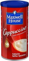 麦斯威尔 卡布奇诺速溶咖啡 500g 速溶粉奶油美味的卡布奇诺加芳香咖啡