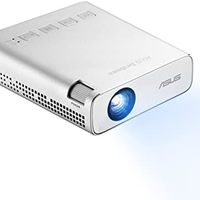 ASUS 华硕 ZenBeam E1R 迷你 LED 投影仪 – 200 个 LED 流明,WVGA (854x480) 分辨率,自动纵向投影模式,内置电池,