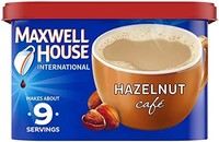 麦斯威尔 International 榛子咖啡风格速溶咖啡混合饮料(9 盎司罐)