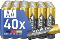 VARTA 瓦尔塔 Power on Demand AA Mignon 电池（40 个存储包