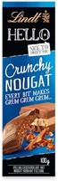 Lindt 瑞士莲 Chocolate HELLO Crunchy Nougat | 100 克棒
