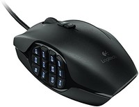 logitech 罗技 G600 MMO Gaming Mouse, Black