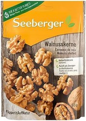 SEEBERGER 思贝格 核桃仁 15 包：带壳核桃 - 富含 omega-3 - 理想的零食 - 不含添加剂，无动物成分（15 x 60 克）