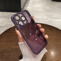 昊穆 暗紫色适用苹果14Promax手机壳iPhone1312自带镜头膜