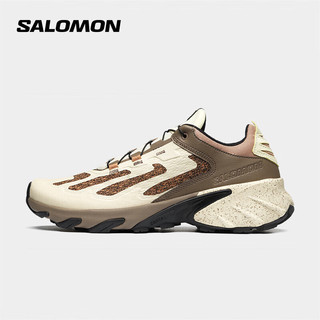 萨洛蒙（Salomon）休闲鞋潮鞋男女经典缓震运动鞋 SPEEDVER 米灰色(473001) 3.5