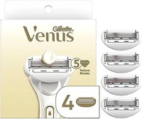 Gillette 吉列 Venus Radiant Skin 女士剃须刀刀片替换装,4 支装