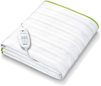 beurer 宝雅乐 TS 15 电热毯 柔软羊毛材质 自动安全装置 具有3个温度档位 易于固定在床和床垫上