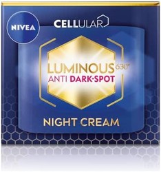 NIVEA 妮维雅 Cellular LUMINOUS 630 抗黑斑均匀肤色晚霜（50 毫升） 女士保湿面霜 减少黑斑的出现