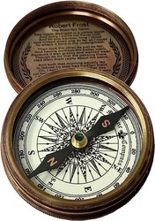 Generic 复古指南针导航航海风格指南针,适合徒步旅行生存和冒险 - 坚固耐用的轻质便携