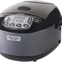 象印 NL-GAC10 BM 鲜美 Micom 电饭煲和加热器,5.5杯,金属黑,日本制造