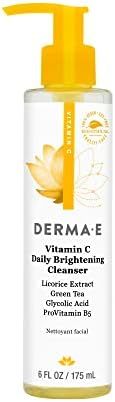 Derma e 均匀焕肤洁面乳，含维生素 C，6 盎司