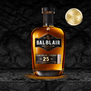 巴布莱尔（Balblair）苏格兰高地单一麦芽威士忌洋酒700ml年货 巴布莱尔25年 700ml