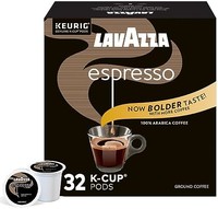 LAVAZZA 拉瓦萨 单杯咖啡 K-Cups 适用于 Keurig 咖啡机 (1 件装) 意式浓缩咖啡 32个装