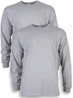 GILDAN 男式棉质长袖 T 恤，款式 G2400，多件装