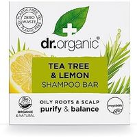 Dr.Organic Dr Organic 茶树和柠檬洗发皂,净化,不含对羟基苯甲酸酯和SLS,*,75克