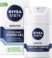 NIVEA 妮维雅 男士舒缓保湿霜，适合敏感皮肤和留有3天胡须的男士，1 x 50 毫升
