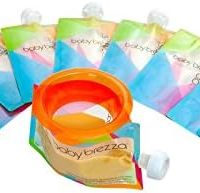 baby brezza 婴幼儿辅食储存袋散装套装 可冷藏 可清洗 可重复使用，10个（单个容量7 盎司(约 198.45克)